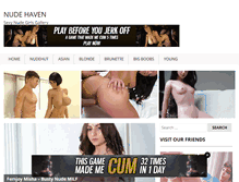 Tablet Screenshot of nudehaven.com